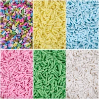 20glot long cylindrical polymer hot soft clay sprinkles colorful for diy crafts tiny cute plastic klei accessories