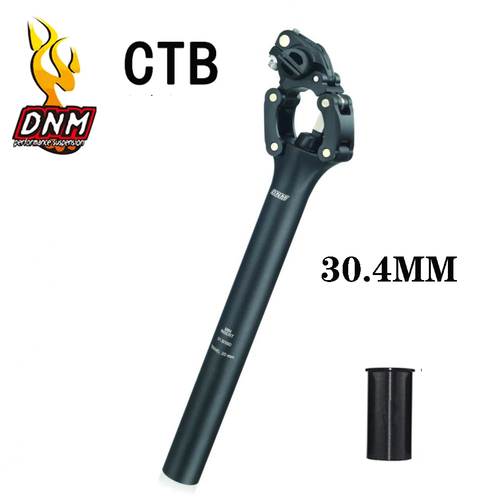 

DNM CTB Seatpost 27.2/28.6/30.0/30.4/30.9/31.6/33.9mm Shock Absorbing Seatpost 350mm x 20mm Travel Mountain Road Bike Seat post