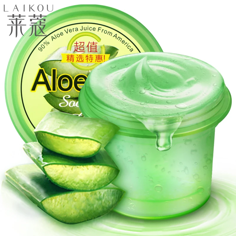 

LAIKOU Natural Aloe Vera Gel Wrinkle Removal Moisturizing Acne Treatment Scar Removal After Sun Lotions Day Cream Skin Care 120g