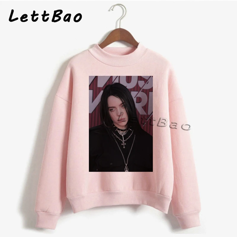 Billie Eilish толстовки свитер уличная Эстетическая Готическая Moletom Feminino Ullzang Harajuku на заказ Женская толстовка Femme 90s