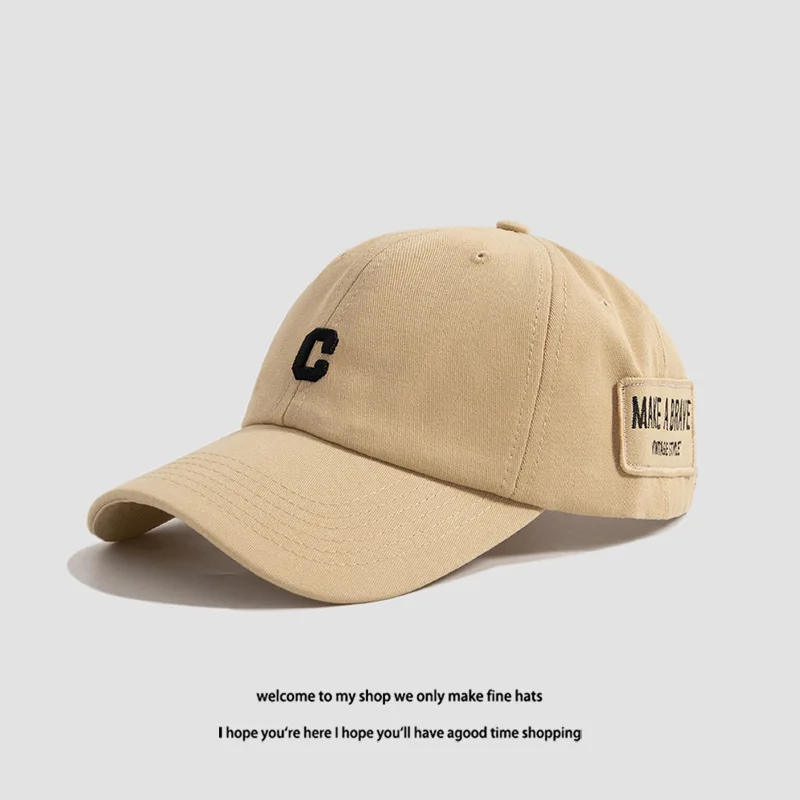 

2021 New Fashion Embroidery Unisex Hats Spring& Autumn Peaked Cap Outdoor Travel Sun Hat Popular Casual All-match Baseball Caps