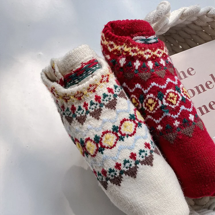 

Winter NEW year knitting warm long sleeve sweaters for girls 2020 kids thick 2 colors pattern casual pullovers