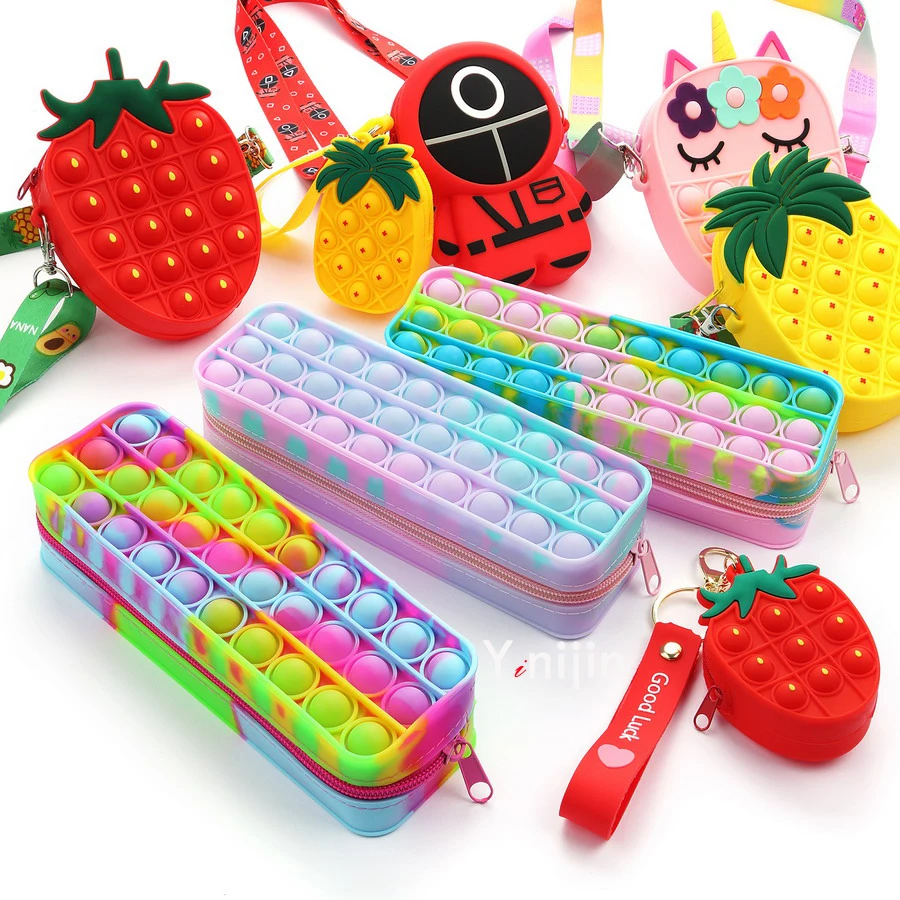 

Канцелярские принадлежности для хранения монет кошелек сумка Пушап пузырчатая ямочка