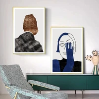abstract figure portrait wall art canvas painting poster and prints pop modular pictures for living room home interior decor