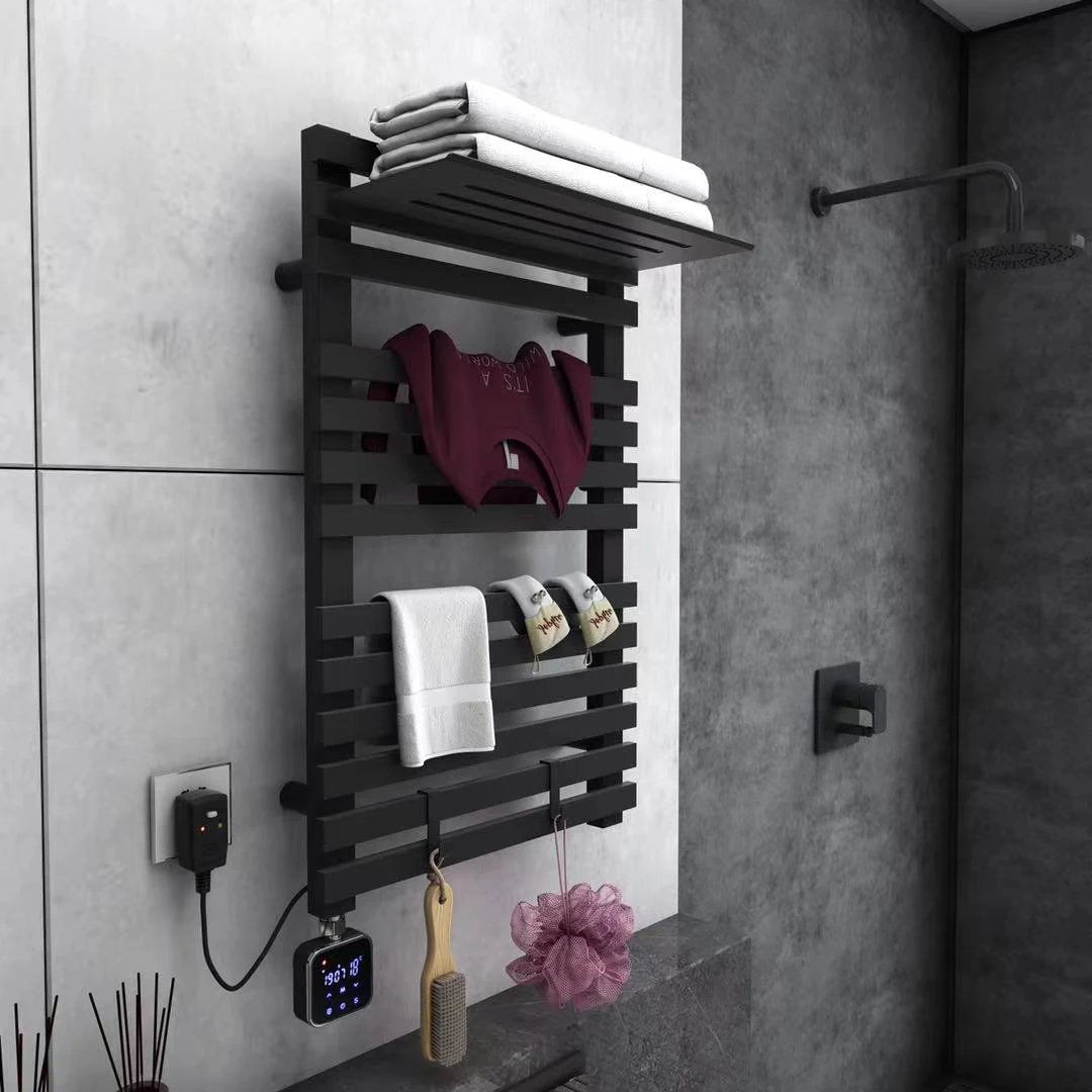 

Bathroom Accessories Smart Home Tuya App Electric Towel Warmer Rack Temperature And Time Control Smart Towel Dryer For Bathroom