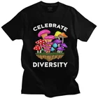 Забавная футболка псилоцибин с волшебными грибами, Мужская футболка с коротким рукавом псилоцибин Хантер шум, графические футболки, топы, футболка из чистого хлопка