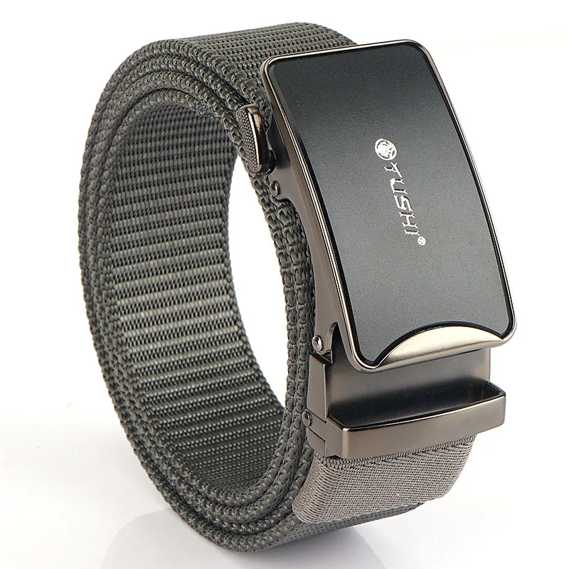 

TUSHI 2022 Fashion Hot Sell Men Belt 120cm*3.4cm Nylon Weave High Grade Male Waistband Metal Automatic Buckle Ceinture Jeans 141