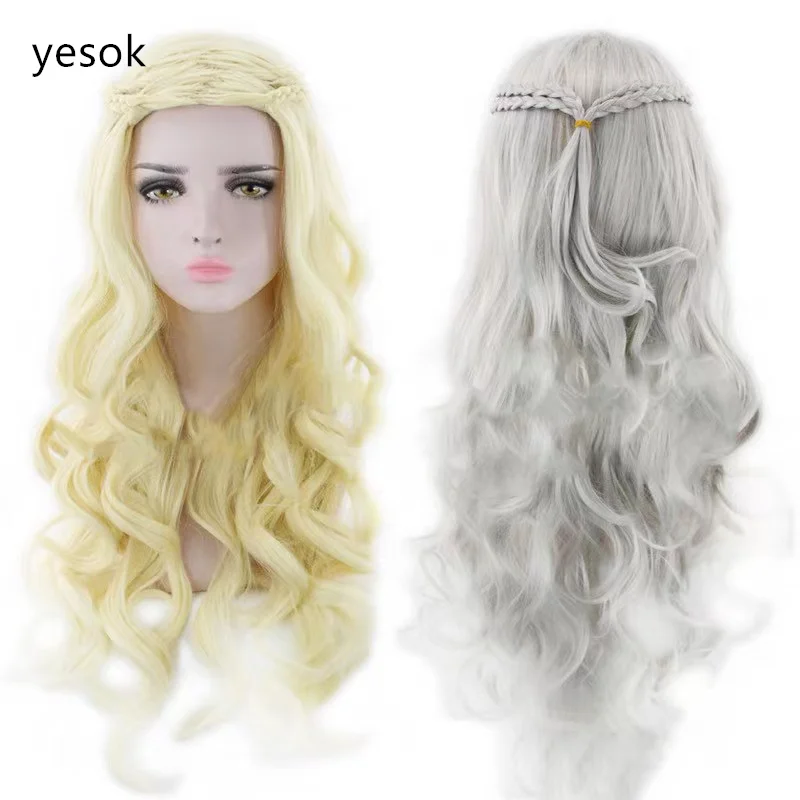 Синтетический парик с длинными вьющимися волосами из песни Ледяной и огненной