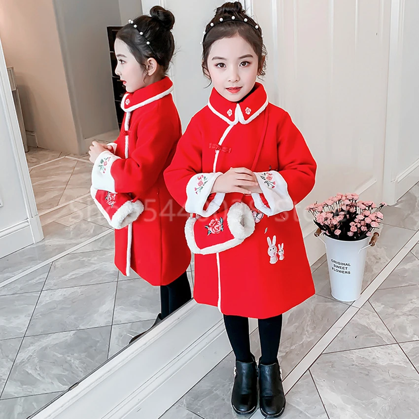 Детский праздничный китайский Чонсам на новый год 2021 костюм Тан в китайском