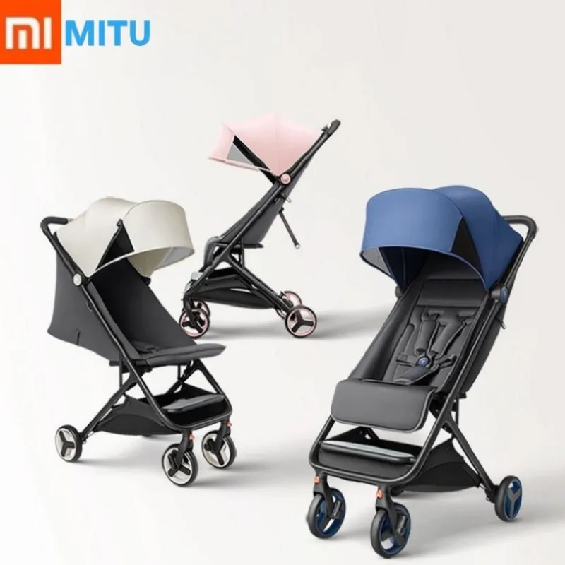 Прогулочная коляска XIAOMI Mitu складная с 4 колесами амортизация высокий ландшафт