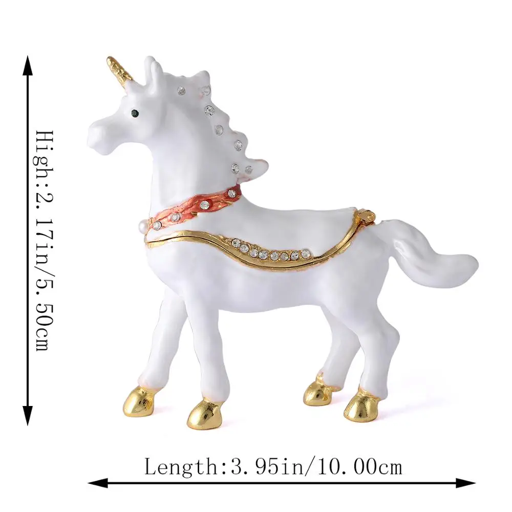 

QIFU New Arrival Design Metals Lovely Romatic Unicorn for Decoration Christmas