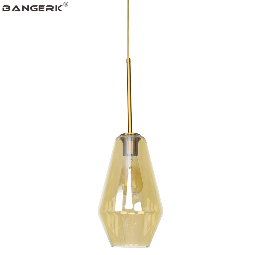 Скандинавский дизайн стеклянный подвесной светильник светодиодный Эдисон Лофт