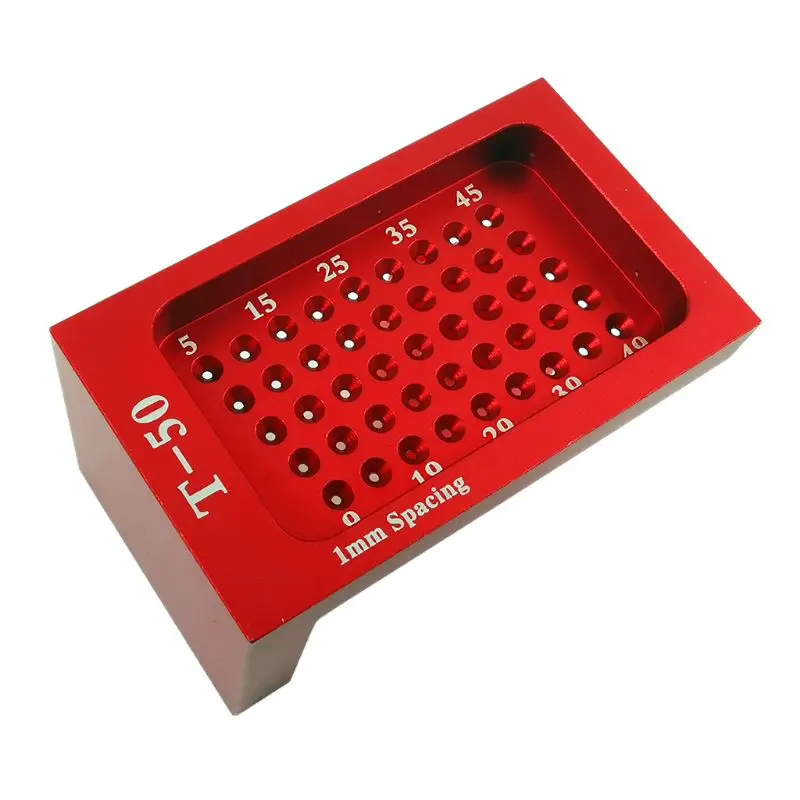 Линейка для позиционирования отверстий T50 T-type из алюминиевого сплава деревянный