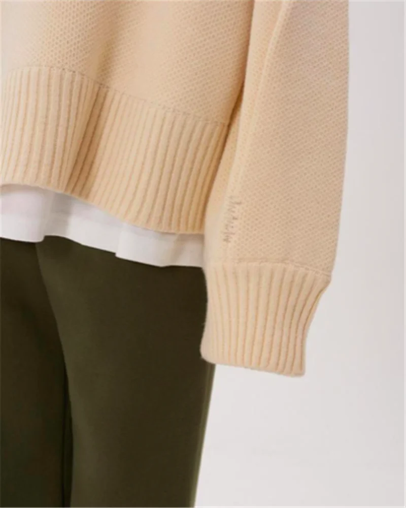 

Sweater Loose Adererror Woman 1:1 High-quality Onesize Crewneck Vintage Ader Error Sweater Turtleneck Men