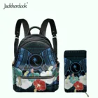 Jackherelook Chuuk Hibiscus полинезийский узор женский рюкзак клатч кошелек 2 шт.компл. школьный мини-рюкзак для девочек портмоне Mochila