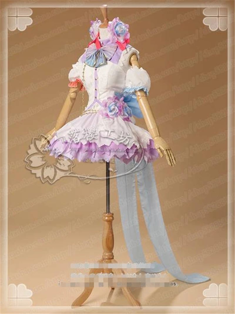 Костюм для косплея Нико Ядзава из аниме Love Live белое платье на День святого