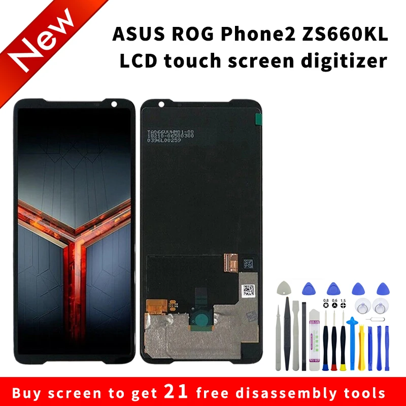 

For Asus ROG Phone2 ZS660KL LCD display High quality HD brand new screen assembly with Disassembly tools