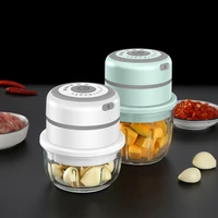 electric garlic crusher vegetable meat grinder garlic press mini processor usb smart gadgets kitchen accessories