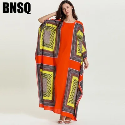 Дубай Кафтан платья абайя мусульманские женские элегантные полосы печати