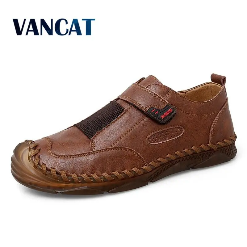 

Брендовая Летняя мужская повседневная обувь из натуральной кожи; Мужские лоферы; Удобные мужские туфли на открытом воздухе, мужские мокаси...