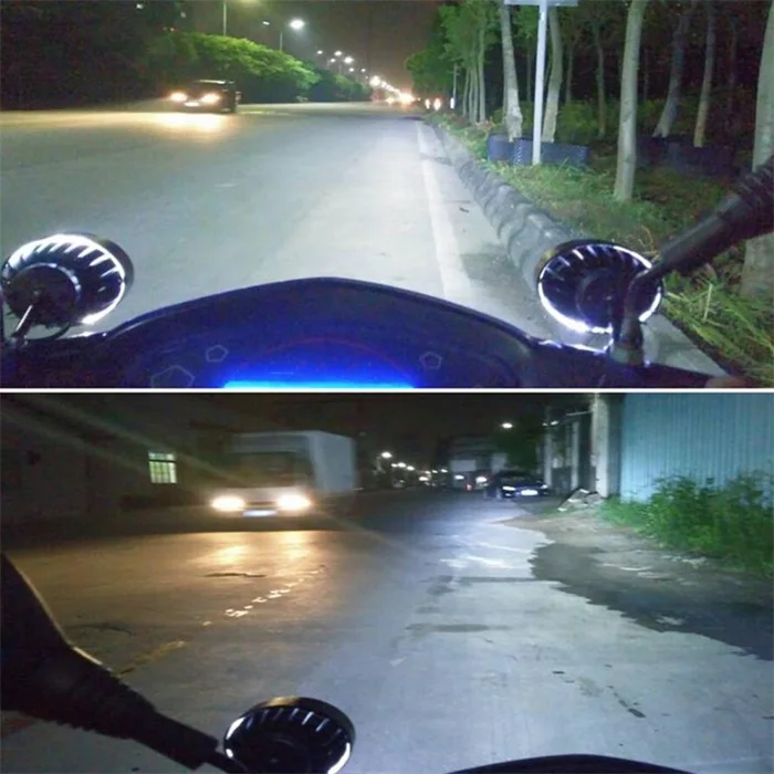 

2pcs Motorcycle 4 LED Front Fog Spot Lights Headlight Lamp Motorbike Universal Working Spot Light 12W