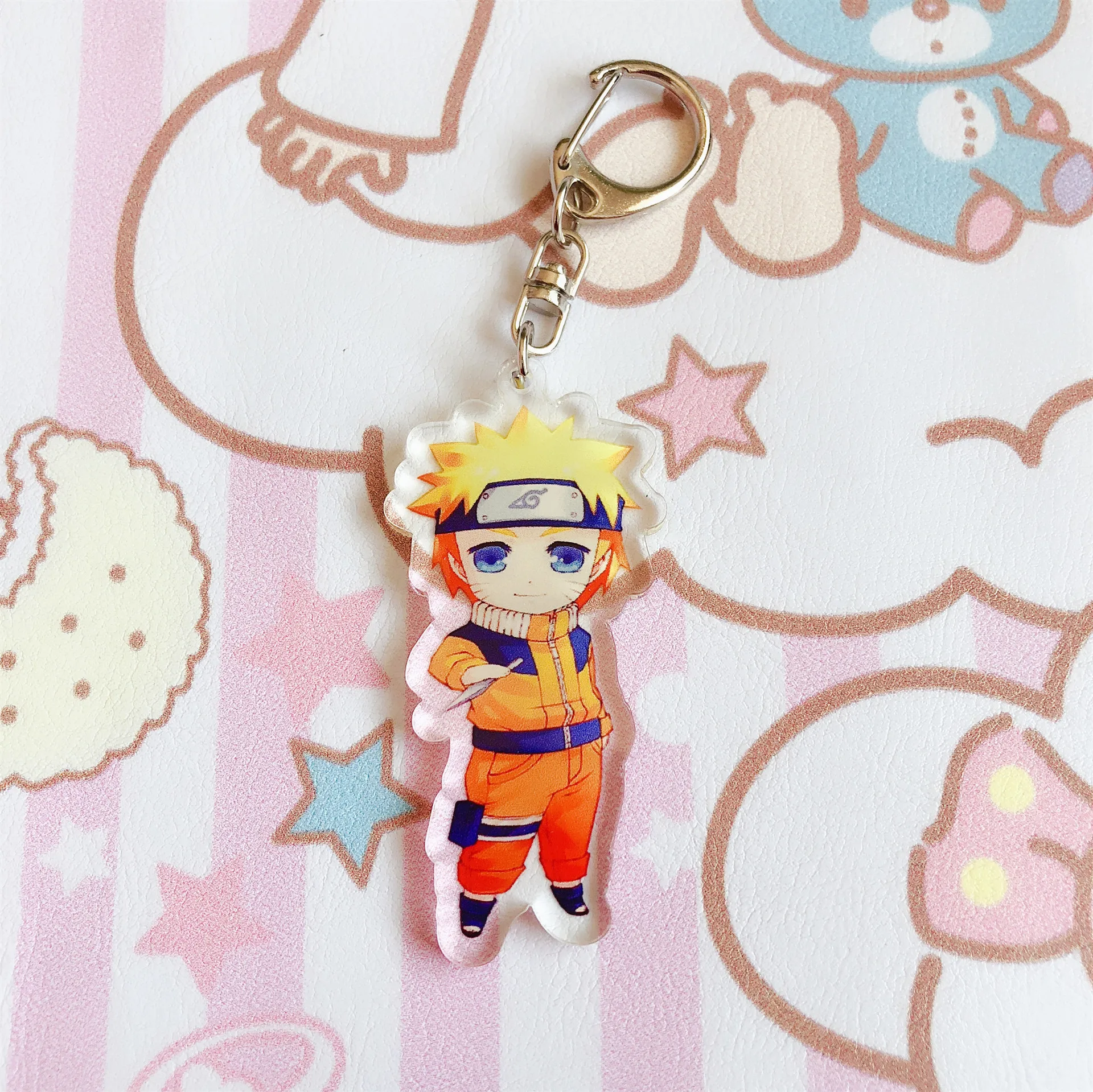 

Anime Naruto Acrylic Keychain Uchiha Obito Deidara Sasori Uchiha Itachi Cartoon Double-sided Pendant Keyring Jewelry Accessory