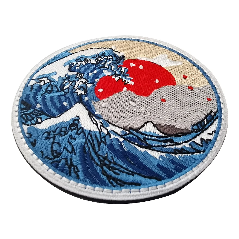 Картина Ukiyo канагава японский художник Национальный стиль искусственная эмблема