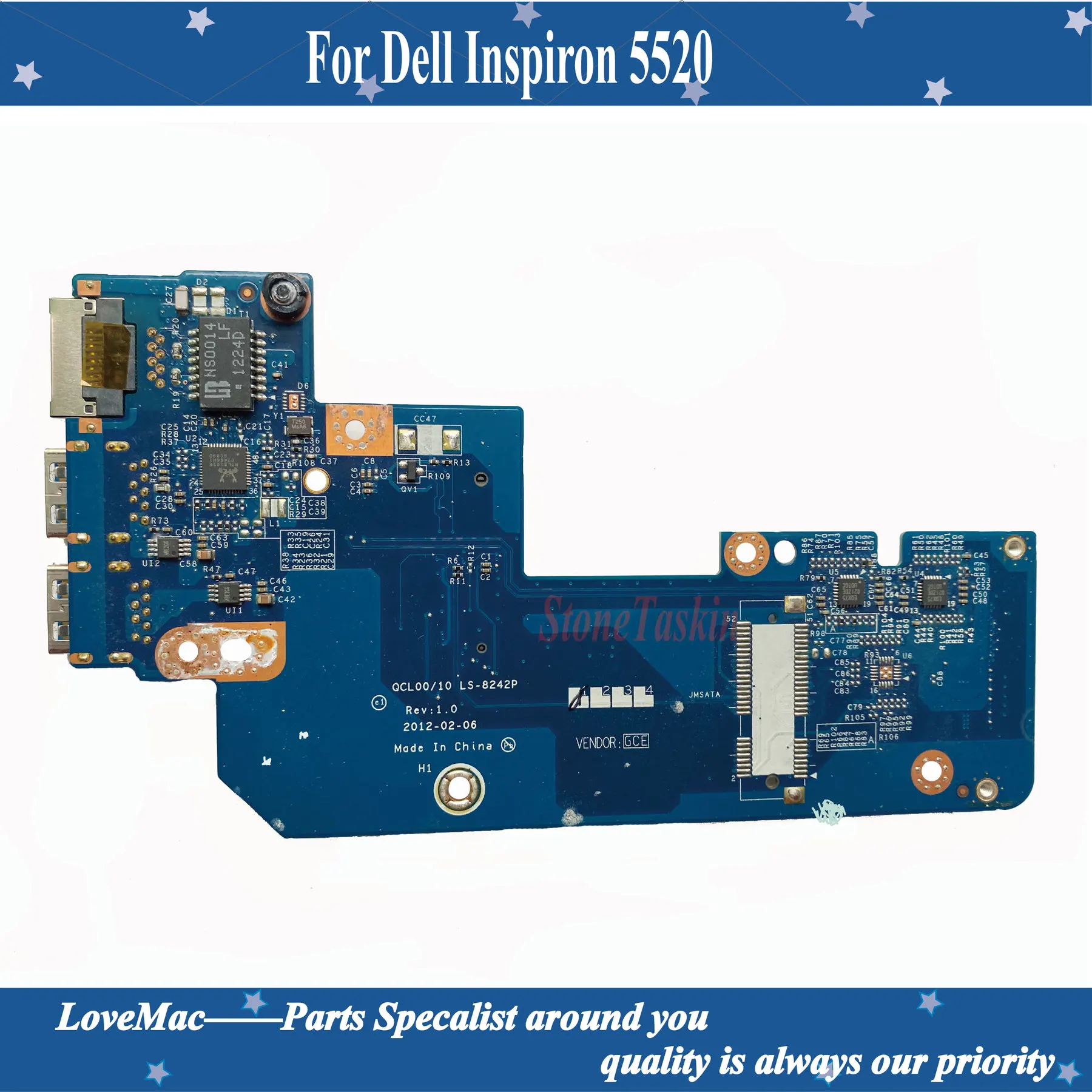 Оригинальный CN 0962WP для Dell Inspiron 5520 Vostro 3560 ноутбук USB LAN в комплект поставки входит