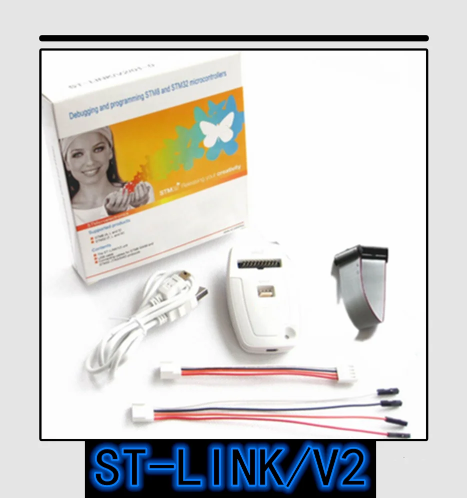 Оригинальный подлинный ST-LINK V2 STM8/STM32 1 шт. | Электроника