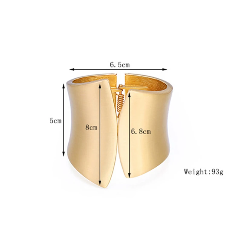 

Fashion Metal Wide Womens Bracelet Trendy Party Female Jewelry Matte Bracelet Birthday Gifts For Girls Exquisite Jewelry