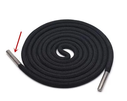 140CM 1Pc Solid Color Polyester Cord 140CM Copper Bead Caps Decorative Cap Rope For Sweater Sports Pants Waist Rope Belt - Цвет: 140CM