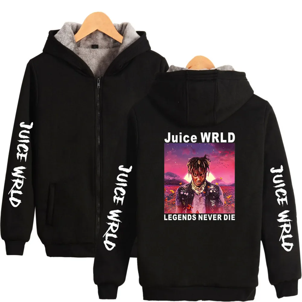 

Juice Wrld Hoodies Jacket Sweatshirts Men Women Harajuku Hip Hop Casual Hoody High Quality Winter Fleece Coat