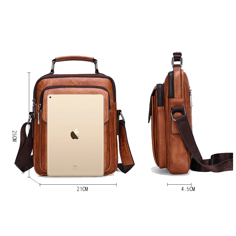 Повседневная сумка на плечо для мужчин винтажные мужские сумки через