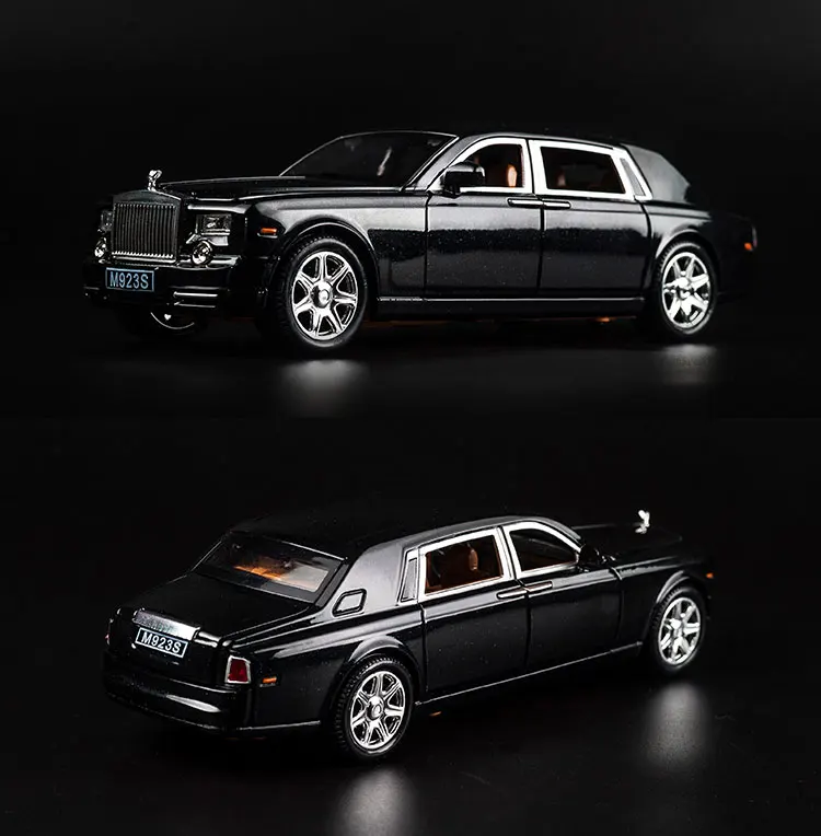 KIDAMI Rolls Royce 1:24 Масштаб литья под давлением модель автомобиля игрушечные машинки Вытяните назад звуковой светильник Коллекция подарков для детей и взрослых