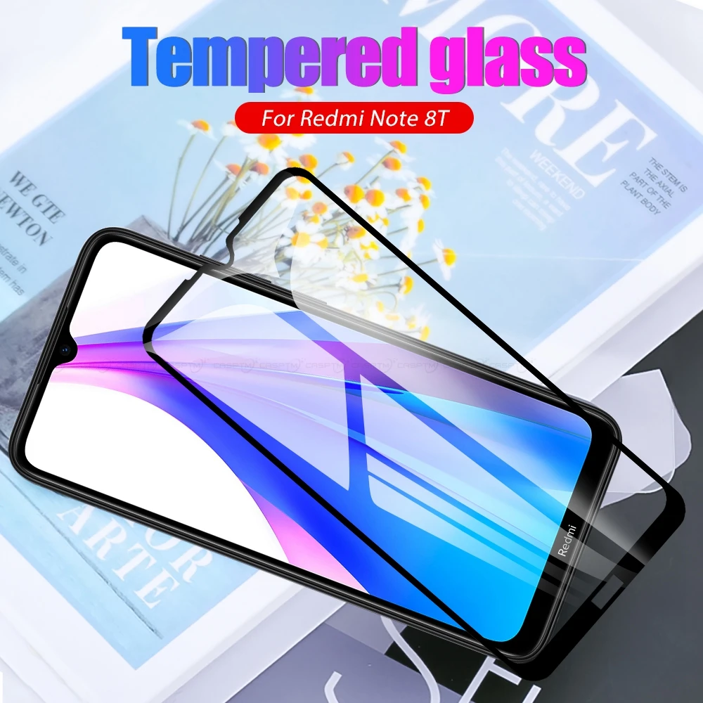 Защитное стекло на весь экран для Xiaomi Redmi Note 8 8T 7 6 Pro K20 закаленное Защитная пленка