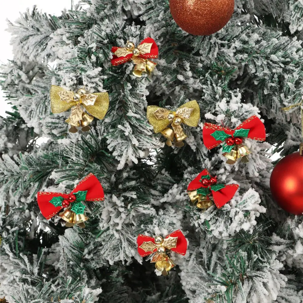 

10 шт., тканевые украшения для рождественской елки