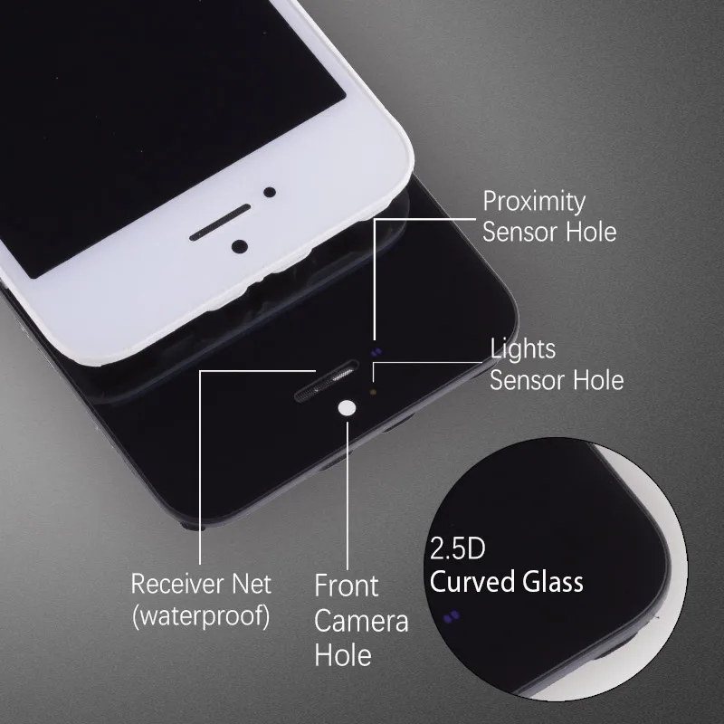 ЖК дисплей для iPhone 5S 5 lcd 5C 5SE Tela сенсорный фронтальный Com Aro Completo козырек Preta Br| |