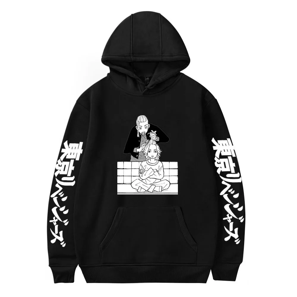 

New Tokyo Revengers Hoodie Men Hot Anime Cosplay Pullover Sweatshirts Casual Graphic Printed Hooded Sweatshirts Men's Clothing