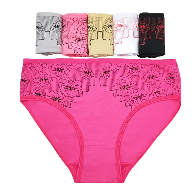 Трусики женские хлопковые дышащие со средней посадкой 6 шт. | Женская одежда