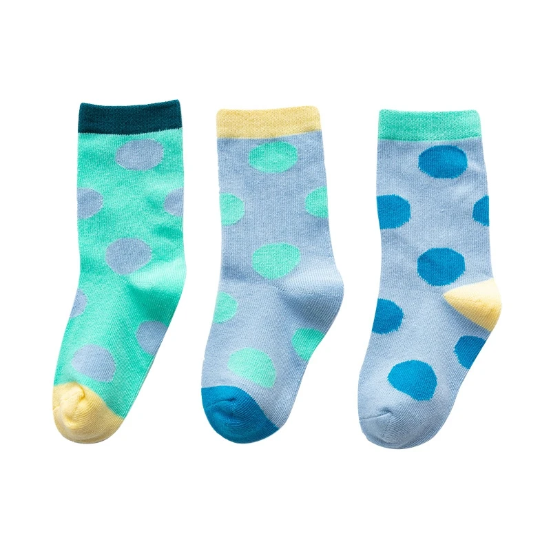 

3 Pair High Quality Baby Socks Autumn Winter Dot Cotton Children Cotton Soft Comfortable Socks Baby Girls Socks 1-8Y