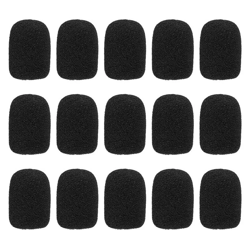 15pcs Headset Replacement Foam Microphone Cover Telephone Mic Windscreen Windshied | Электроника