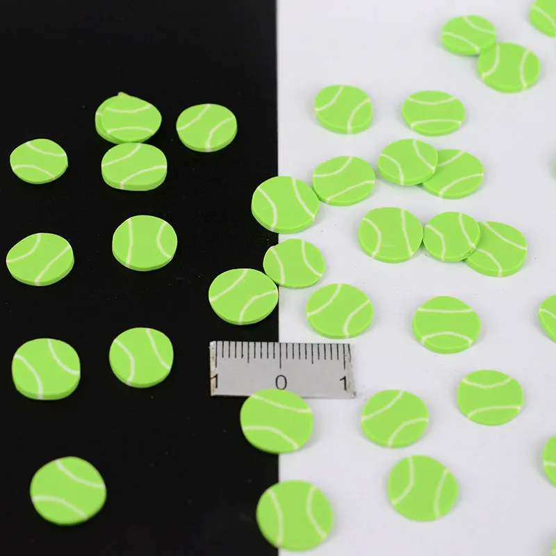 20 г/лот полимерная глина базовый мяч футбол регби волейбол теннис милые конфетти