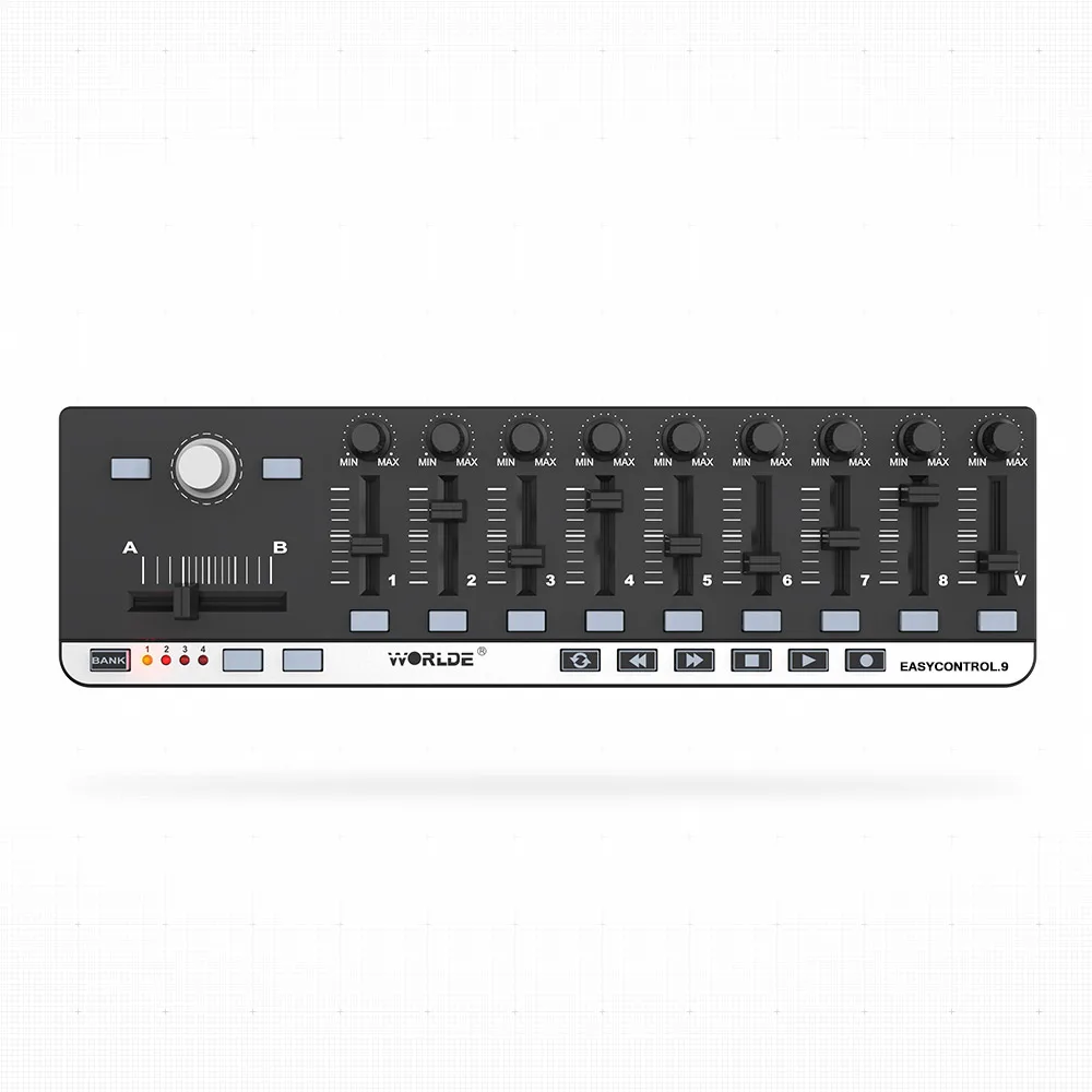 Worlde EasyControl.9 Portable Mini USB 9 Slim-Line Control MIDI Controller | Спорт и развлечения