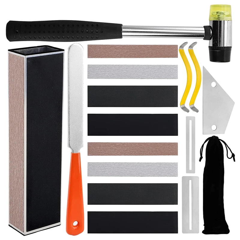 

17Pcs Guitar Repairing Maintenance Kit for Acoustic Guitar Electric Guitar Ukulele Bass Banjo,Perfect Gift for Luthier
