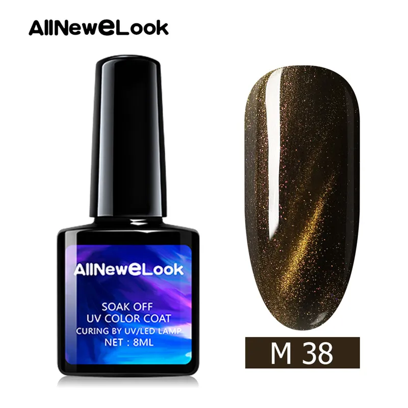 CA038 Allneweook УФ-гель для ногтей Cateye 8 мл Магнитный лазер лак для ногтей клей для ногтей - Цвет: CA038