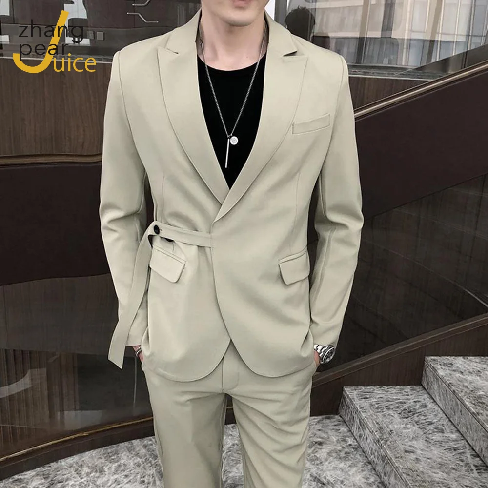 

Tuxedos Lapel Man Suits Mens Pant Suits Two Pieces Suits Casual Suit Jacket Men Coat Terno Masculino