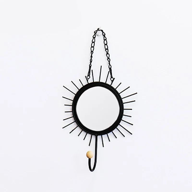 В скандинавском стиле геометрический глаз цветочный дизайн зеркальные железные