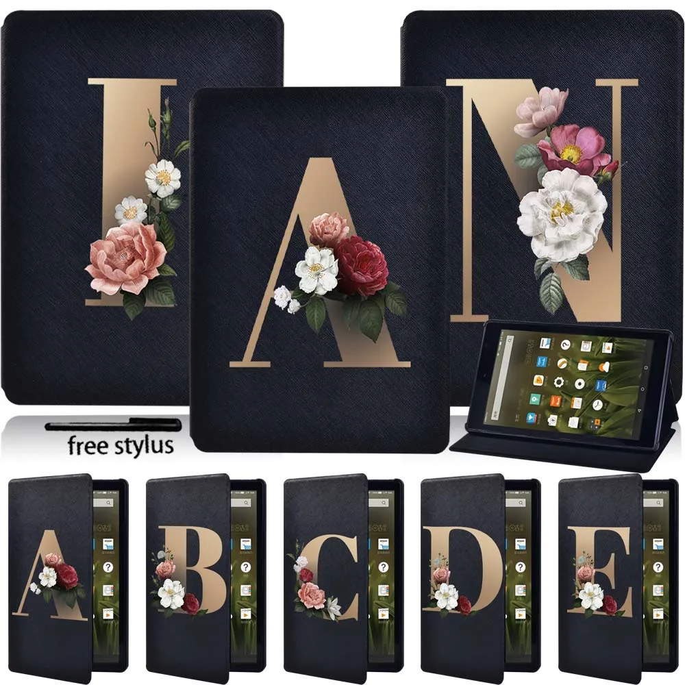 Чехол для планшетов Amazon Fire HD 8(6th 7th 8th) Gen/HD 10(5th 9th)/Fire 7(5th 9th) чехол + Бесплатный