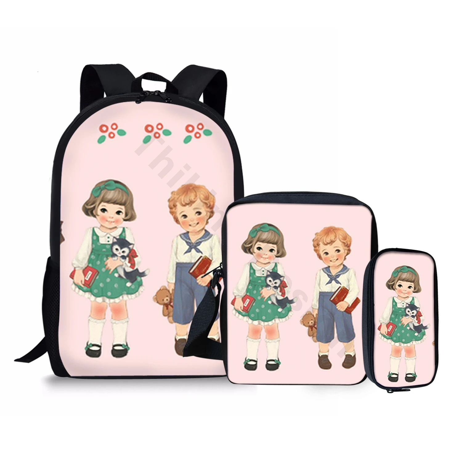 Набор школьных портфелей THIKN для мальчиков и девочек детский дорожный рюкзак с