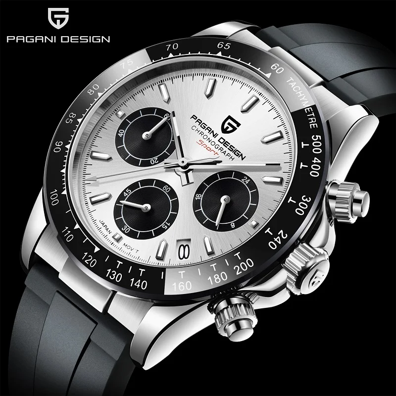 PAGANI DESIGN PD 1664 Для мужчин часы Япония Seiko VK63 двигаться t сапфировое стекло Циферблат